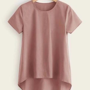 SHEIN Pink High-Low Shirt